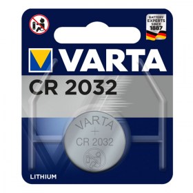 Varta CR2032 , BR2032 , DL2032 , ECR2032 , KCR2032 , KL2032 , KECR2032 , LM2032 , 5004LC , SB-T15 , L14 , SR2032 , EA-2032C Lithium 220 mAh 3 V